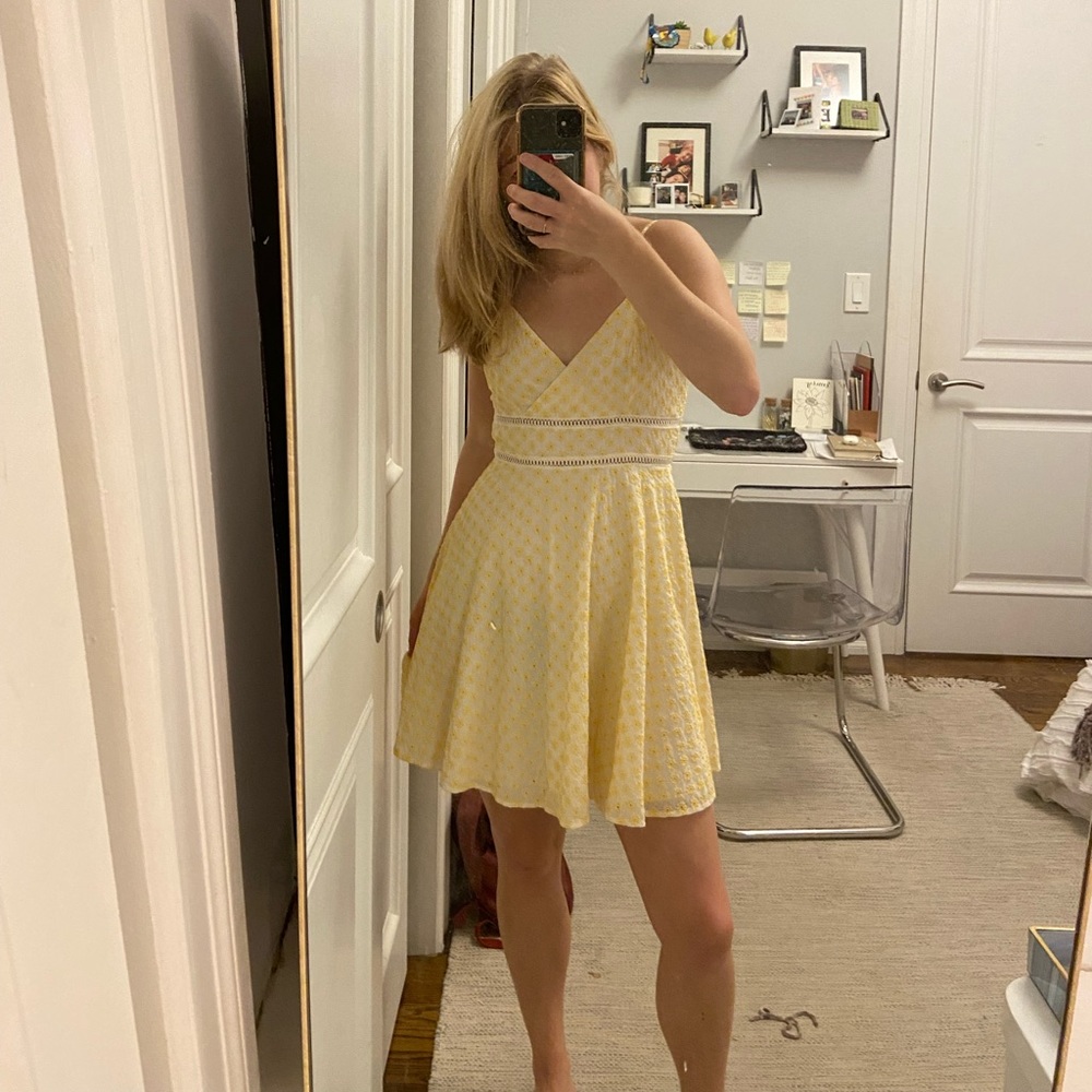 TRIXXI A-LINE MINI DRESS
